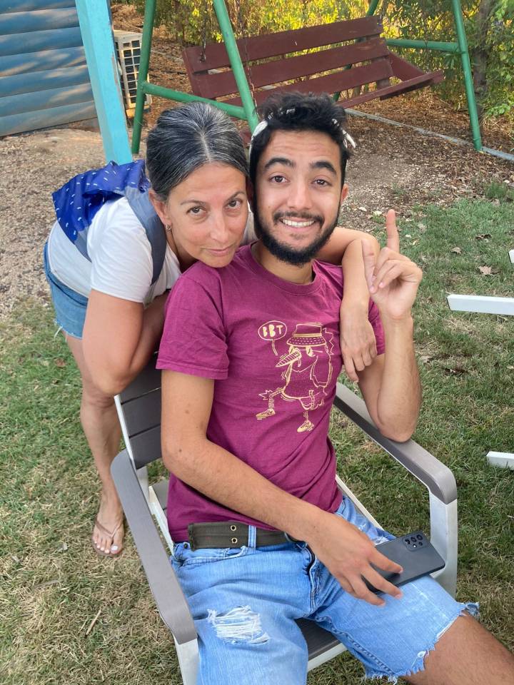 Hostage Hersh Goldberg-Polin with his mum Rachel