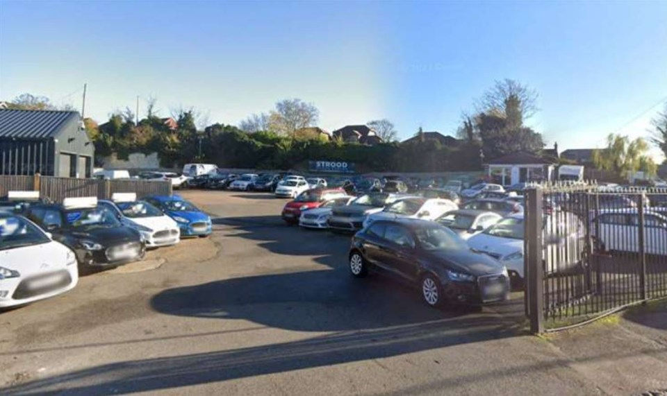 Staff were gobsmacked after discovering a car on their own forecourt had been clamped