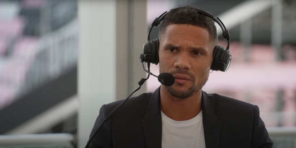 Gibbs is now a presenter, providing insight into Inter Miami