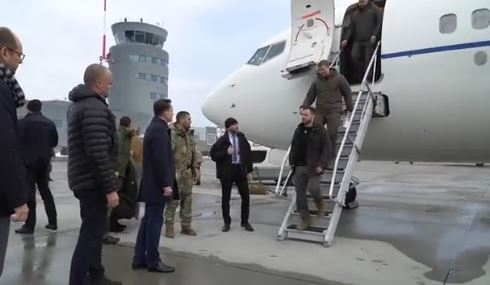 Zelensky frequently uses the Rzeszów-Jasionka Airport in southern Poland