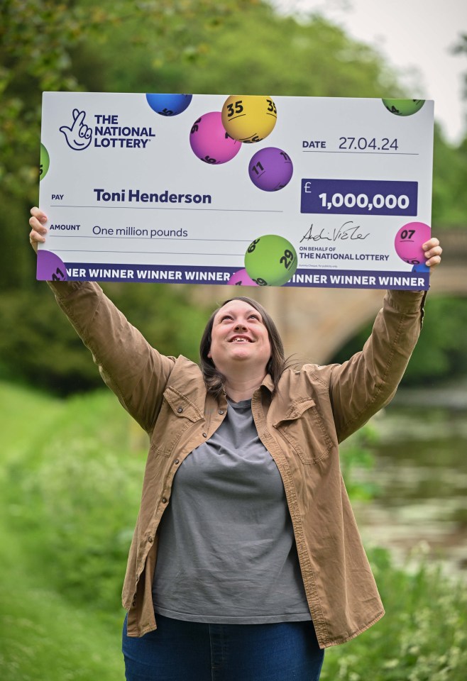 Toni had been living ‘payday to payday’ when she scored the jackpot win