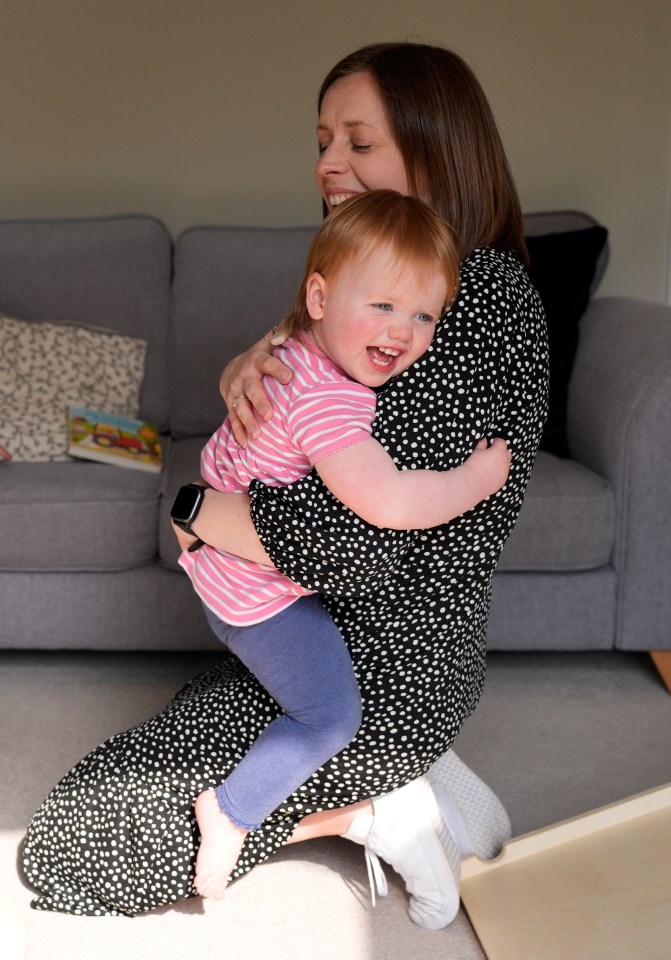 Overjoyed mum Jo Sandy, 33, said: 'When Opal first heard us clapping unaided, it was mind-blowing'