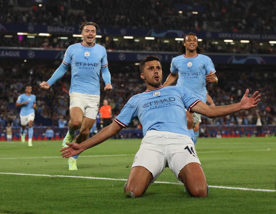 Rodri fired Man City to the Champions League title last season