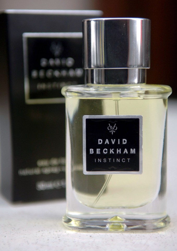 Online sellers have been flogging fake versions of Beckham’s perfume – pictured above, the real product