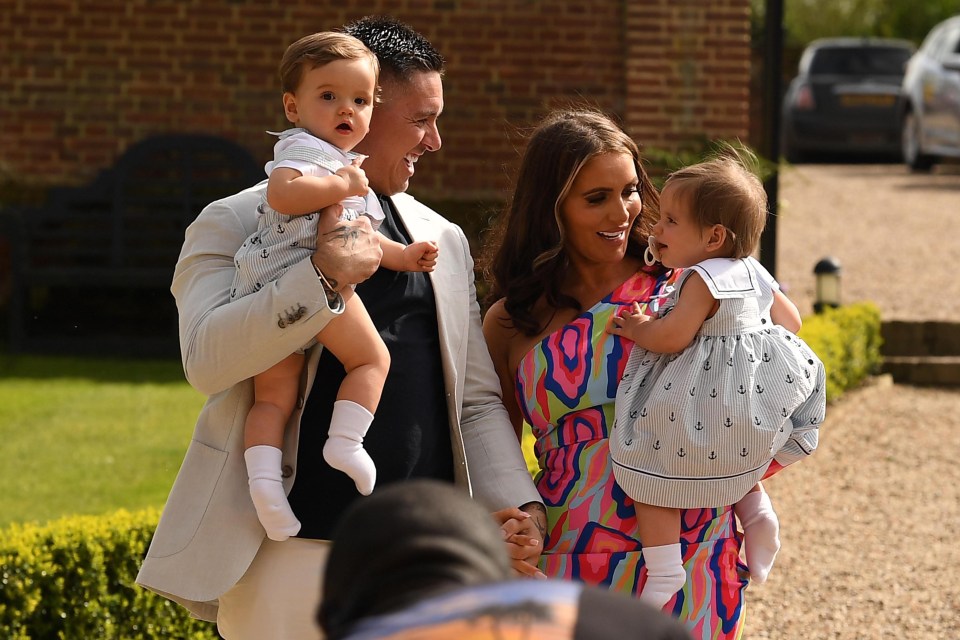 Amy Childs’ twins birthday was hosted at a 16th centuary priory in Essex