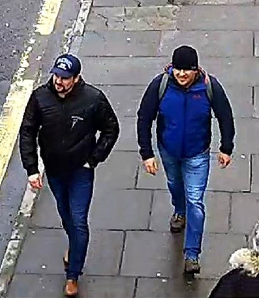 CCTV shows Russian nationals Ruslan Boshirov and Alexander Petrov in the hours before carrying out the Salisbury poisonings