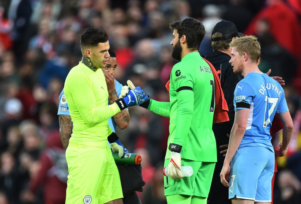 Ederson, left, and Alisson have been targeted