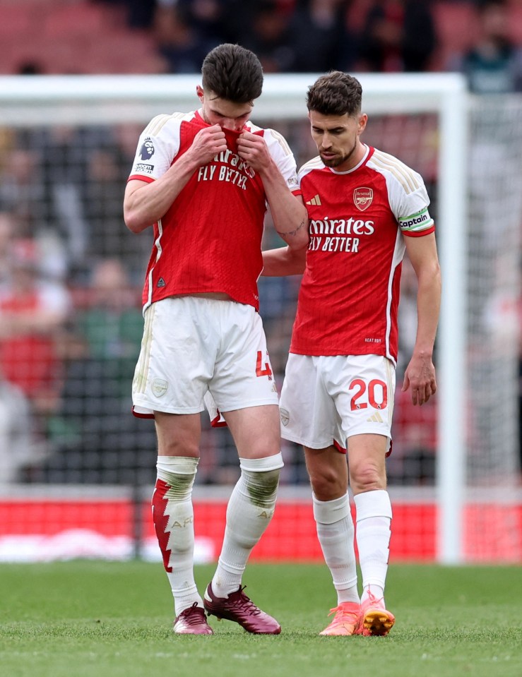 Declan Rice, Jorginho & Co can reflect on Arsenal's fading title bid