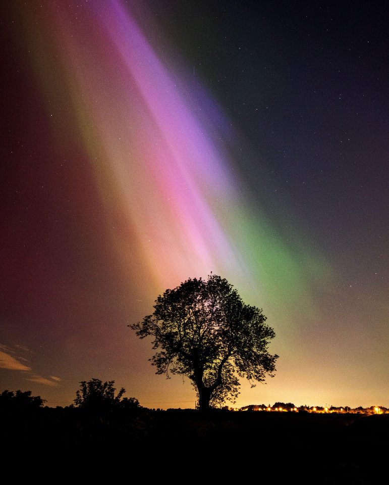 A dazzling display over Bingham in Nottinghamshire