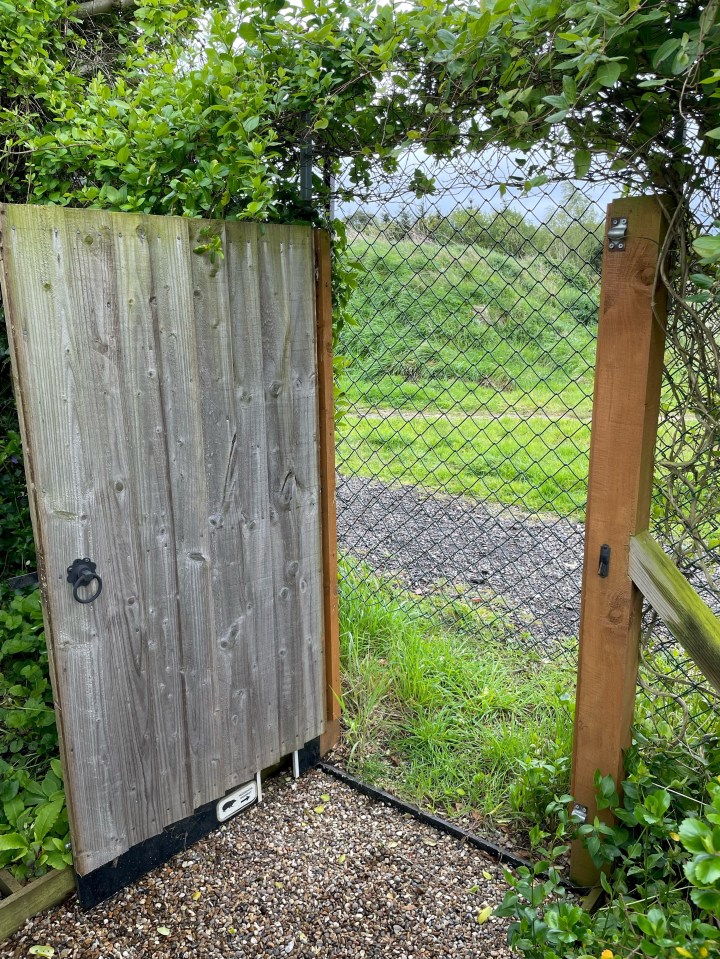 The 80-year-old said he woke one day to find a mesh metal fence covering his gate