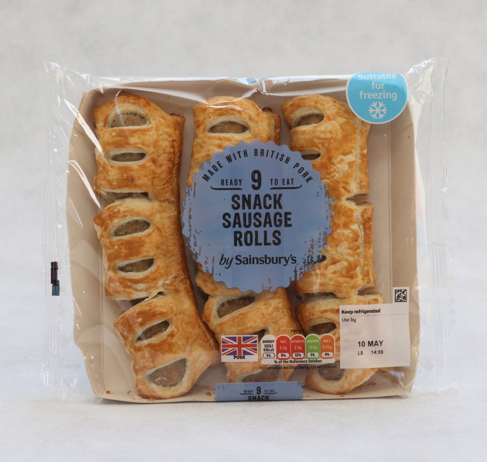 Lynsey said that taste-wise Sainsbury's sausage rolls hit the spot