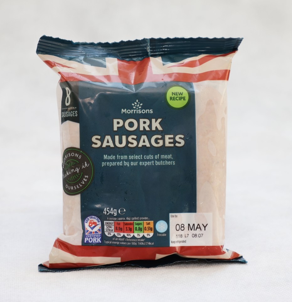 Morrisons' sausages were not to Lyndsey's taste