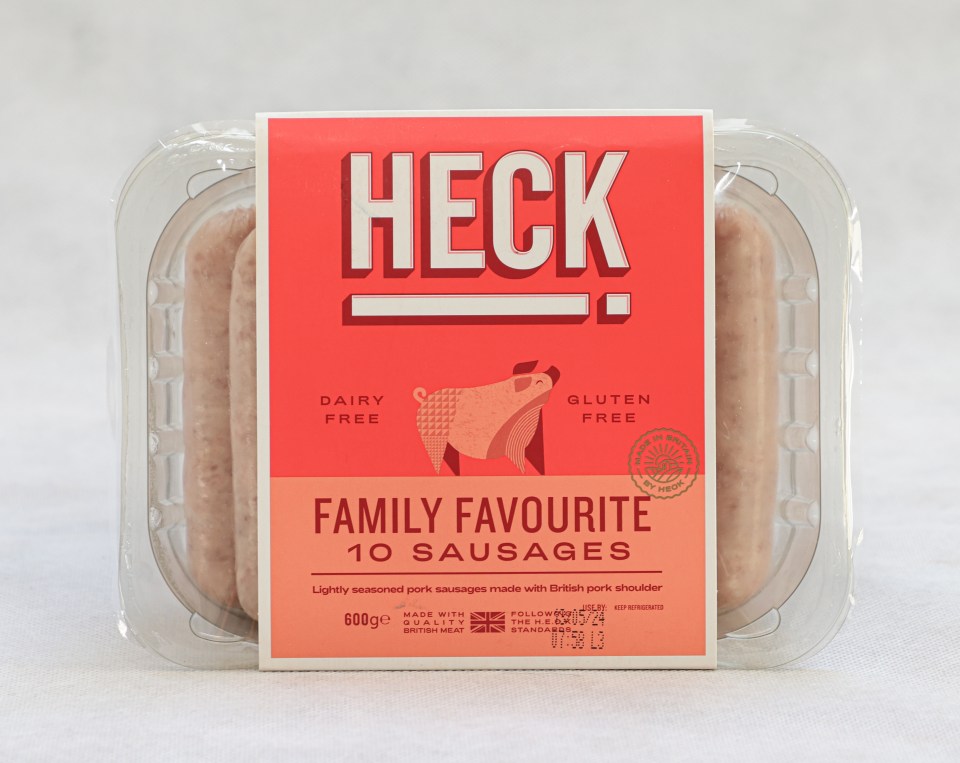 Heck's sausages are pricier but are 85% meat