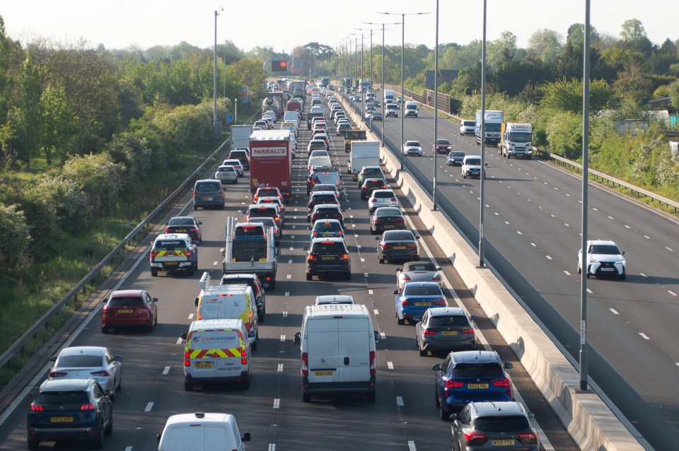 Slough, April 29, 2024. Britons could face delays to their journeys this weekend