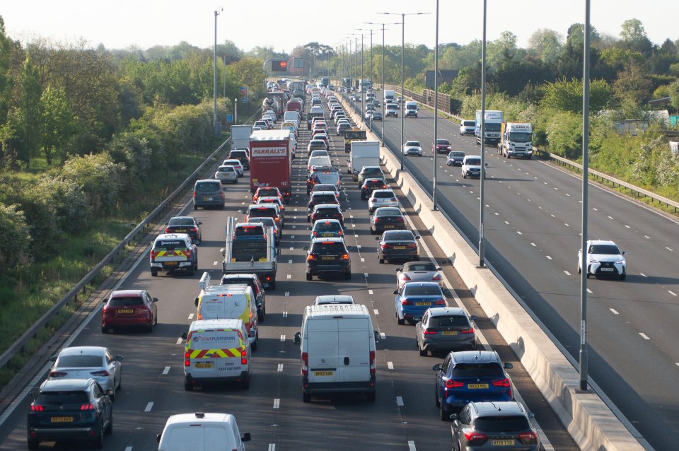 Slough, April 29, 2024. Britons could face delays to their journeys this weekend