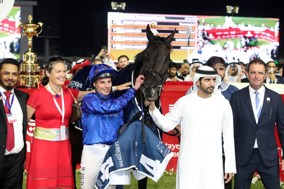 Rebel's Romance after winning the Sheema Classic earlier this year at Meydan