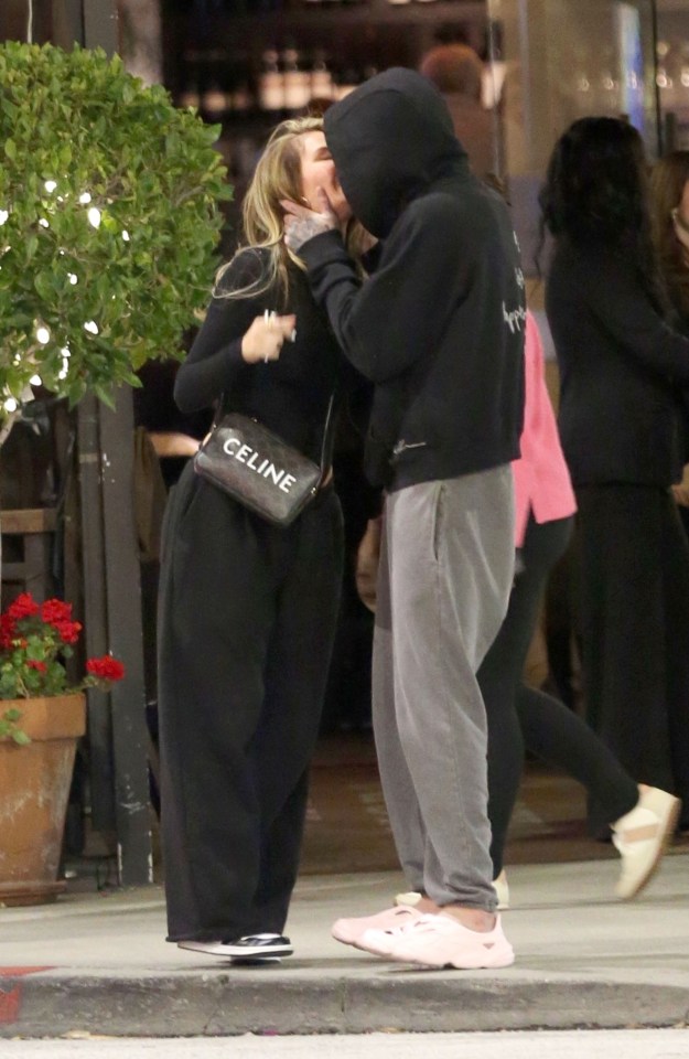 Chloe and Miles were photographed snogging after a date in March