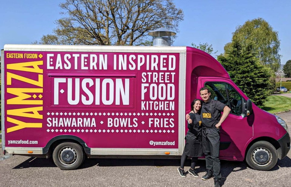 Now he owns his own food truck business, Yamza, creating Eastern fusion cuisine