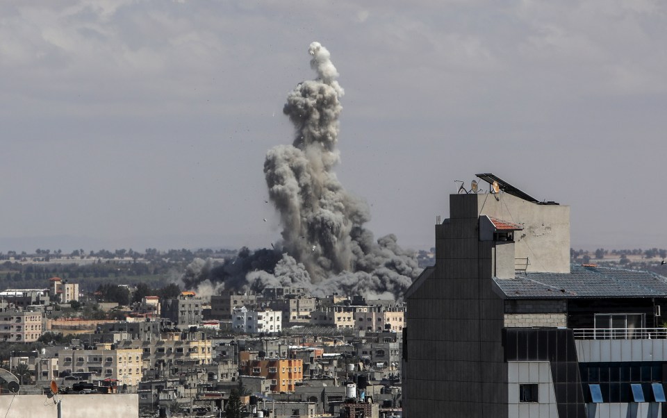 Smoke rises in Rafah as a final battle waits the city if Israel follows through with their threats to invade the city and take out Hamas