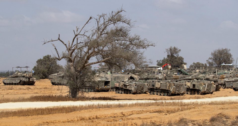 Israeli tanks have been seen preparing for the invasion since the end of April