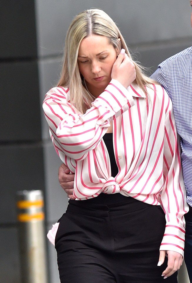 Rebecca Joynes leaves court on Friday