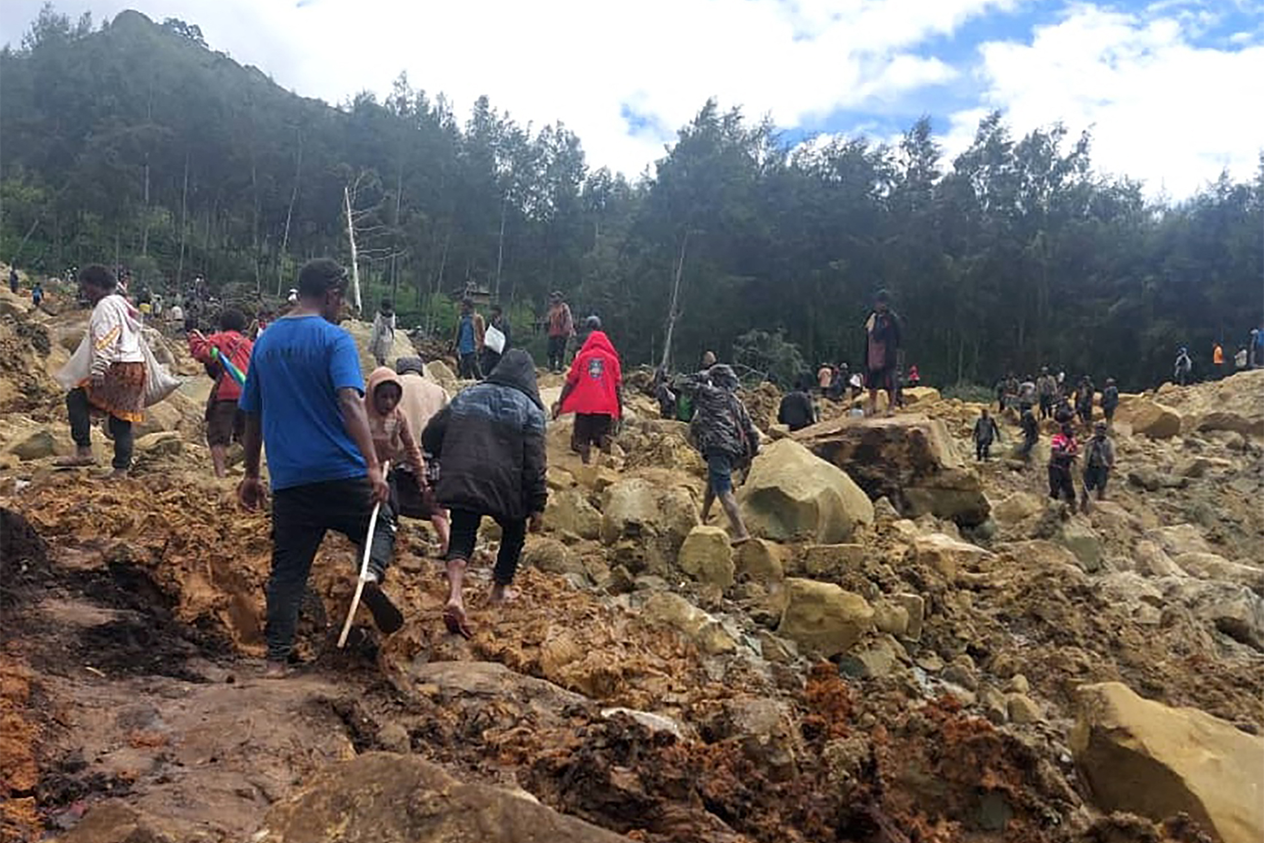 Hundreds of villagers are feared dead following the disaster