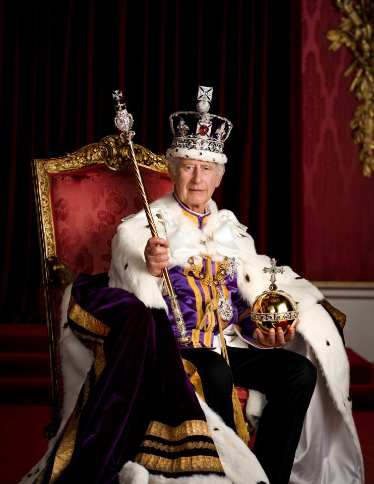 King Charles' official photograph marking his coronation in May 2023