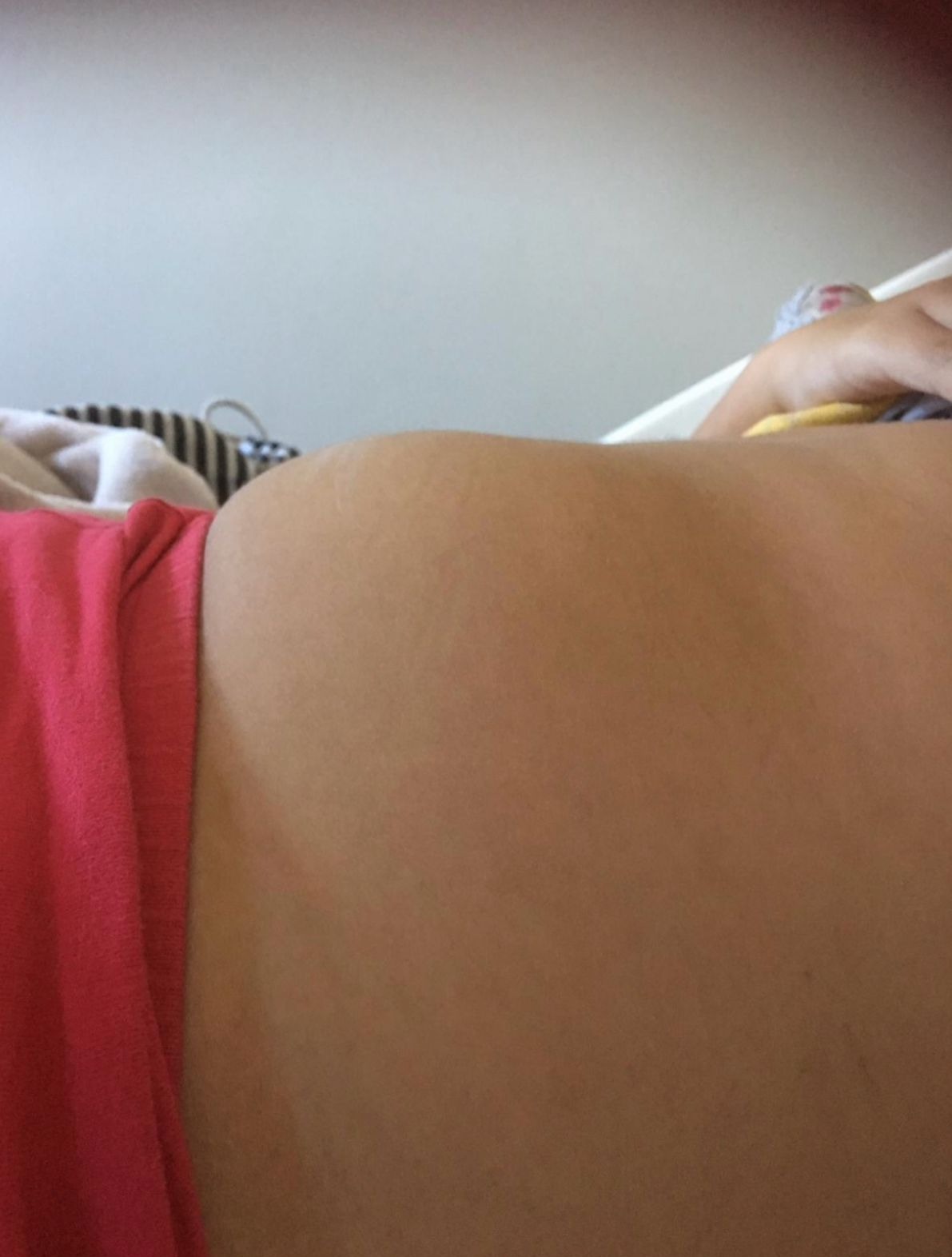 At first, the mum feared her little girl might be pregnant (Credit: SWNS)