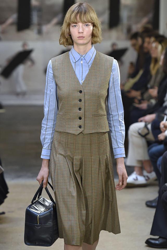 Sian has worked with some of the fashion industry's biggest names here she is pictured walking the runway during the APC Fashion Show during Paris Fashion Week