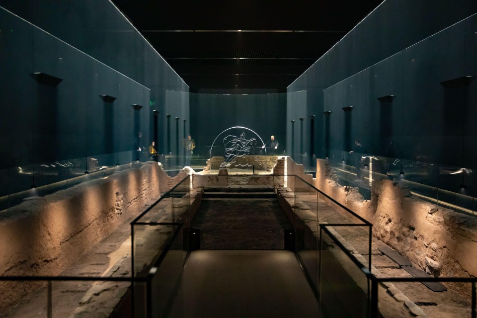 Go down seven metres below modern street level at London Miratheum,  to explore an ancient temple