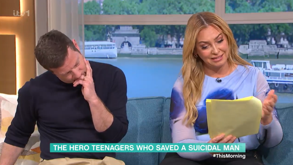 The presenter interviewed three 'hero' teens