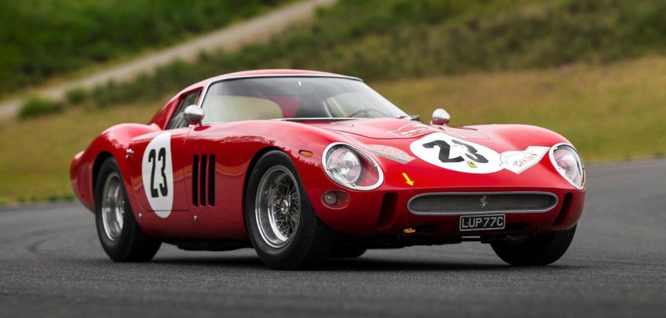 A 1962 Ferrari 250 GTO are the second, third and fourth most expensive auction sales