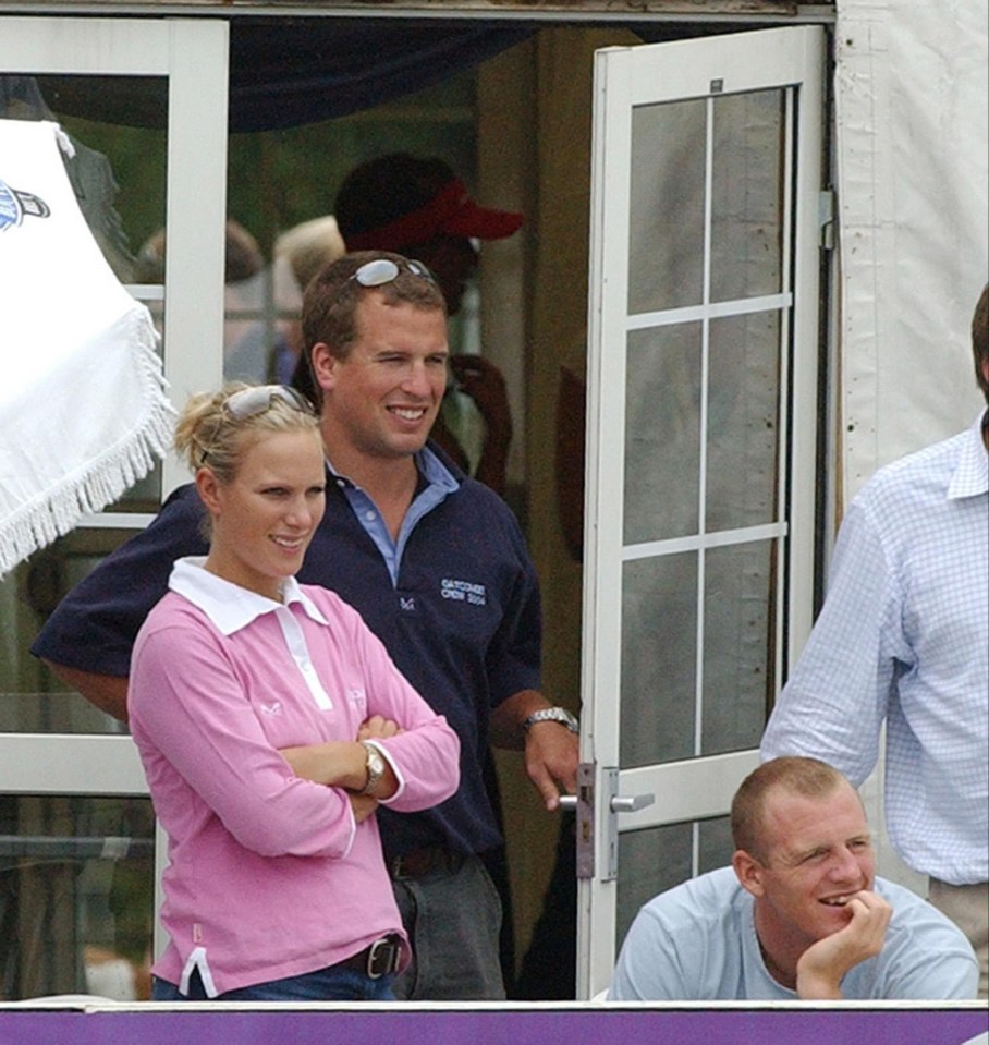  Zara Phillips meets Mike Tindall in 2003 - seen here with her brother Peter Phillips (middle)