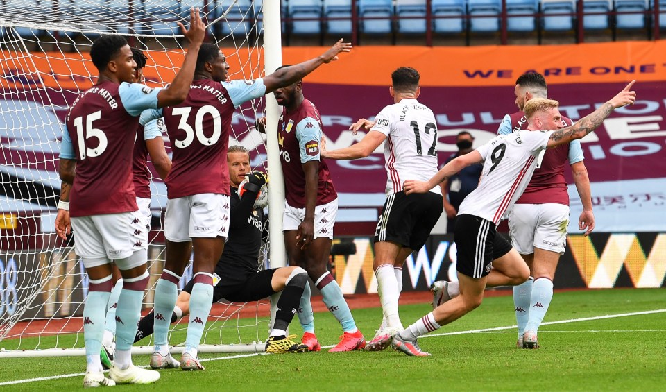 A goal-line technology error proved crucial in keeping Aston Villa up in 2020