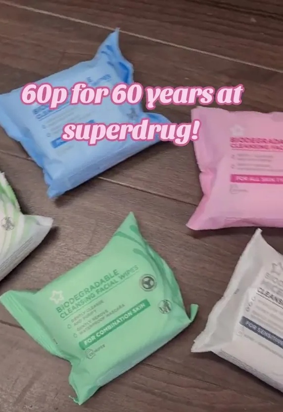 Lots of beauty supplies are down to 60p each, including face masks