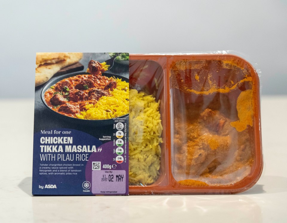 The rice let down the curry ready meal by Asda