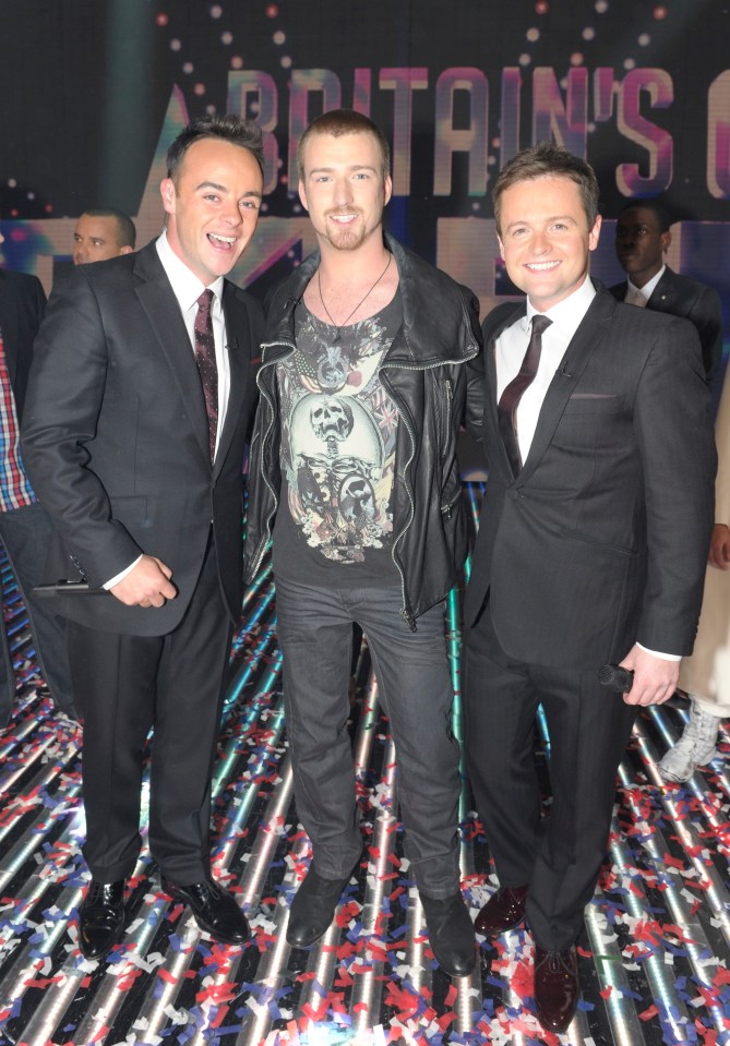 Jai with Ant and Dec in 2011