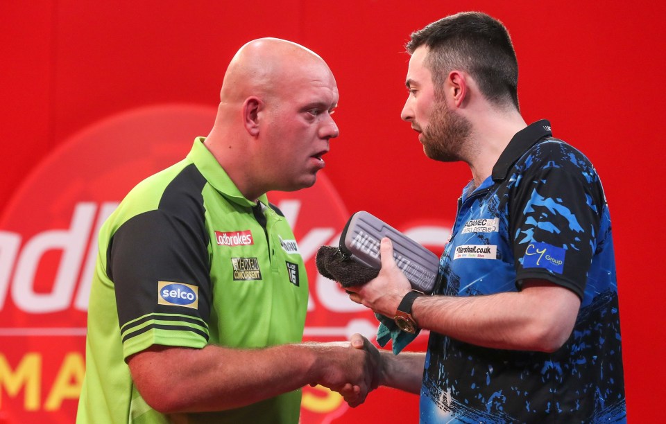 Michael van Gerwen and Luke Humphries meet in the second semi-final