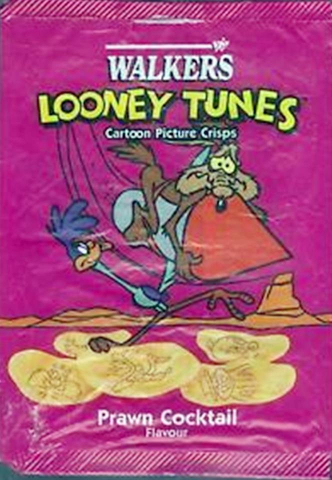 This packet shows Looney Tunes using their classic cartoon characters to market crisps