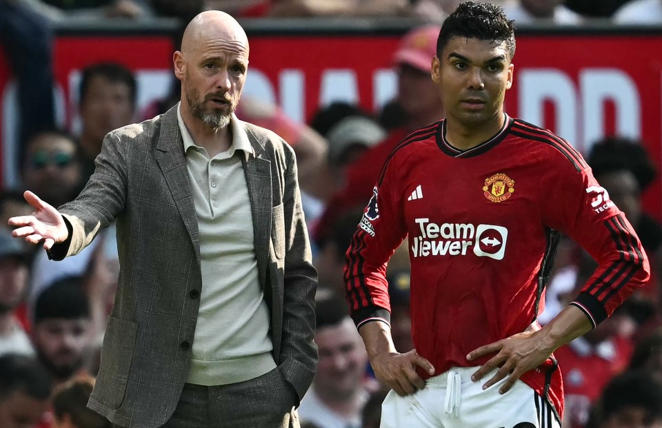 Ten Hag and Casemiro could both be shown the exit door by Man Utd bosses