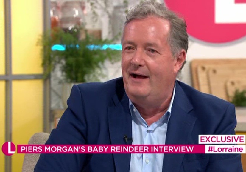 Piers Morgan appeared on Lorraine today