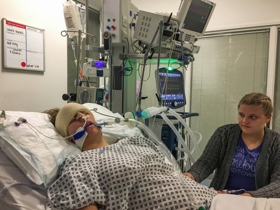 Laura in November 2018, just after her first operation