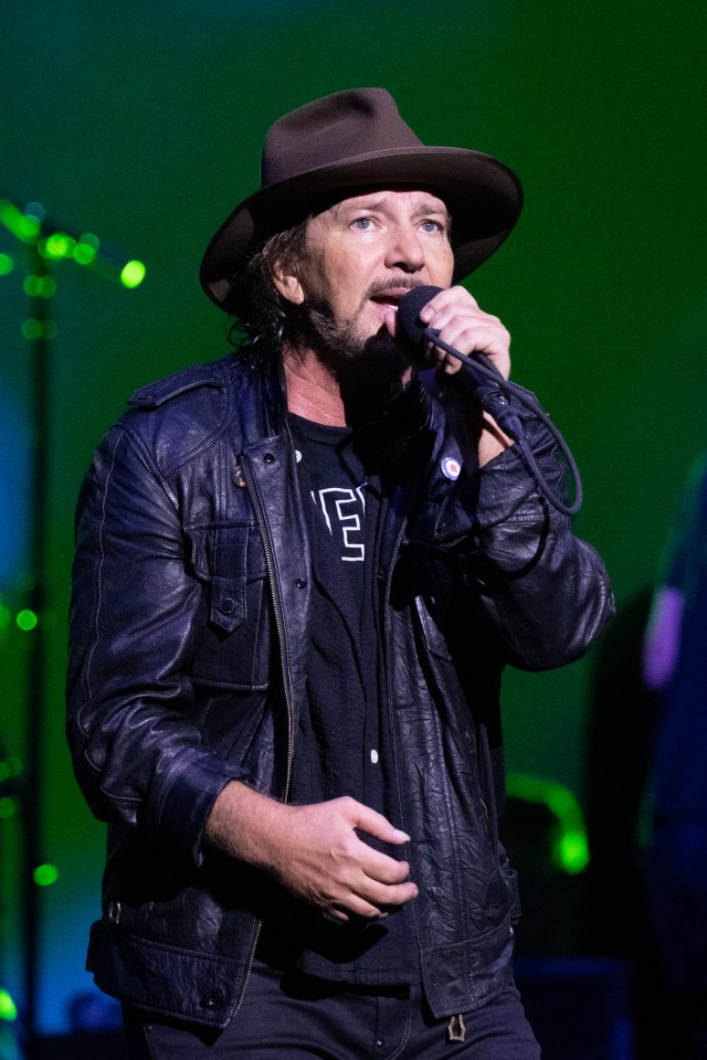 VANCOUVER, BRITISH COLUMBIA - MAY 04: Singer, songwriter and guitarist Eddie Vedder of Pearl Jam performs live on stage at Rogers Arena on May 04, 2024 in Vancouver, British Columbia. (Photo by Jim Bennett/Getty Images)