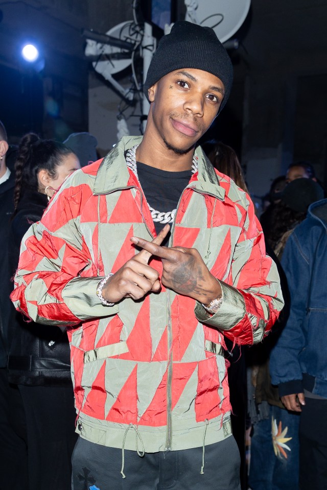 PARIS, FRANCE - JANUARY 17: (EDITORIAL USE ONLY - For Non-Editorial use please seek approval from Fashion House) Rapper Julius Dubose a.k.a. 'A Boogie wit da Hoodie' attends the Bluemarble Menswear Fall/Winter 2024-2025 show as part of Paris Fashion Week on January 17, 2024 in Paris, France. (Photo by Marc Piasecki/WireImage)