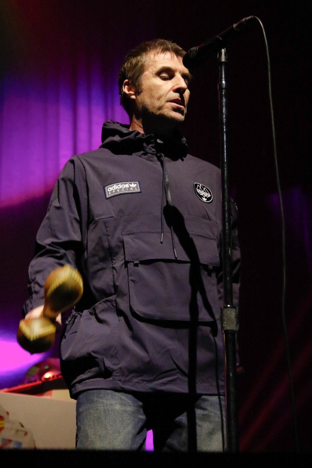 Liam Gallagher and John Squire performing at Salle Pleyel in Paris. 02 Apr 2024 Pictured: Liam Gallagher. Photo credit: Spread Pictures / MEGA TheMegaAgency.com +1 888 505 6342