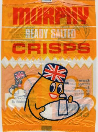 Who's hat? A patriotic potato character appeared on the packet of these ready salted crisps