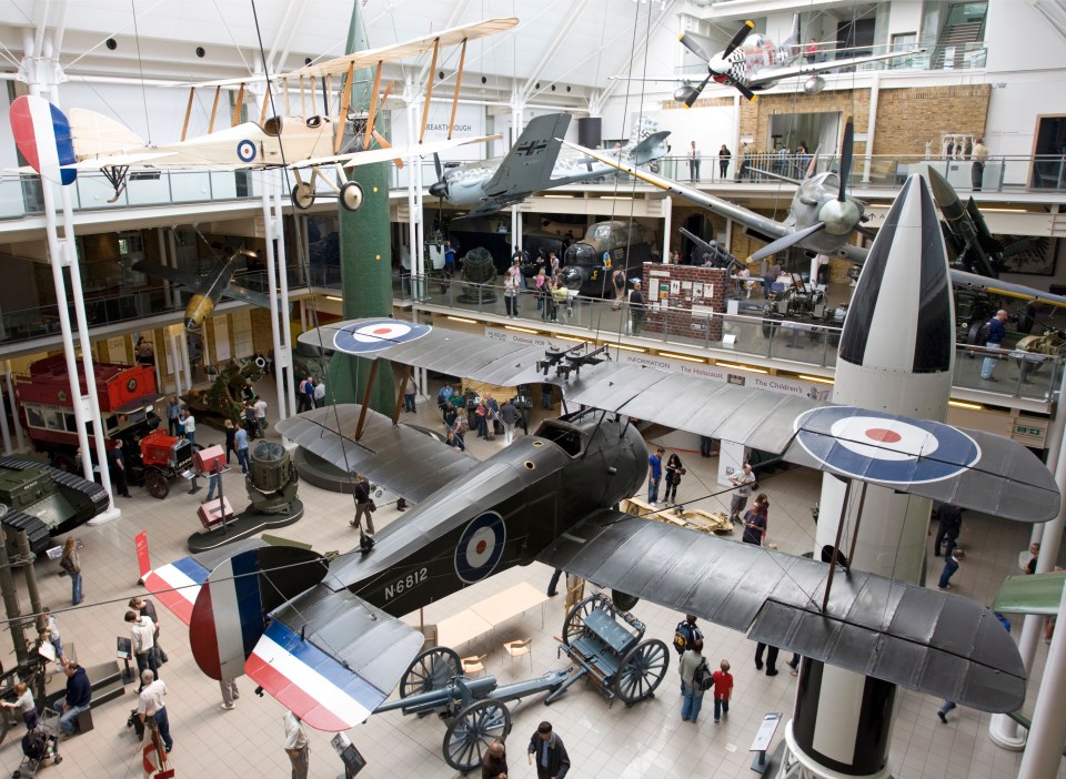 The Imperial War Museum near Elephant And Castle in South London was founded during World War I