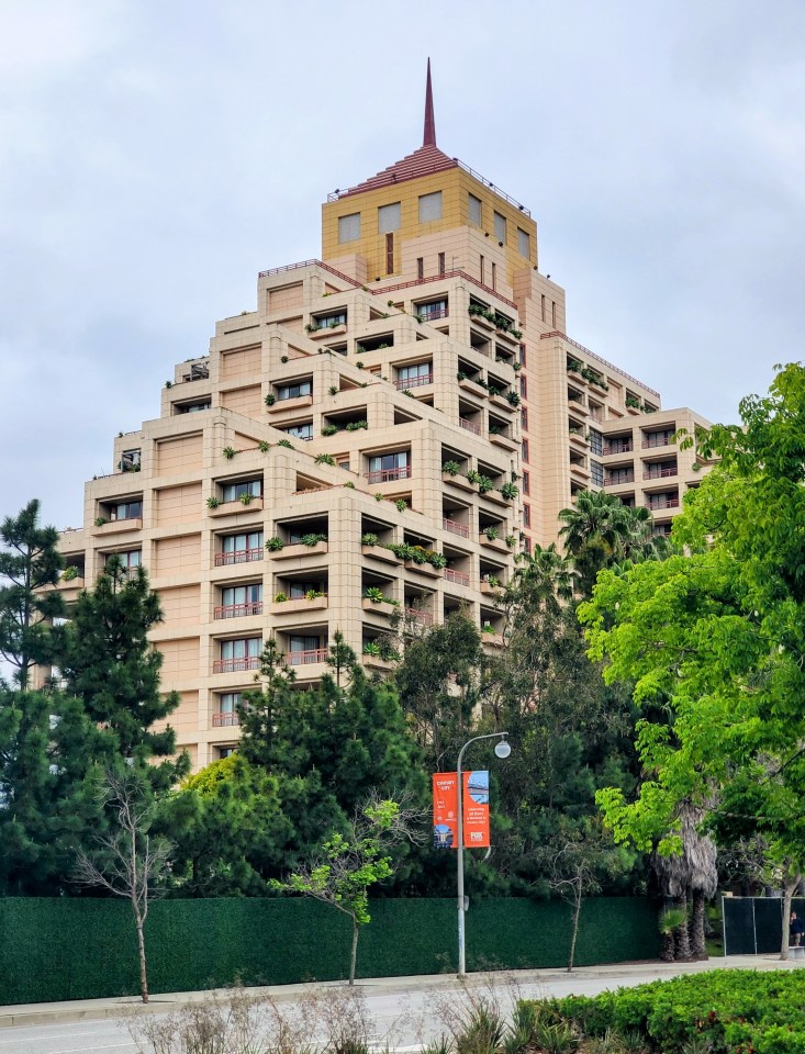 The now-defunct InterContinental Hotel in Century City where a video from 2016 shows Diddy brutally beating up Cassie Ventura