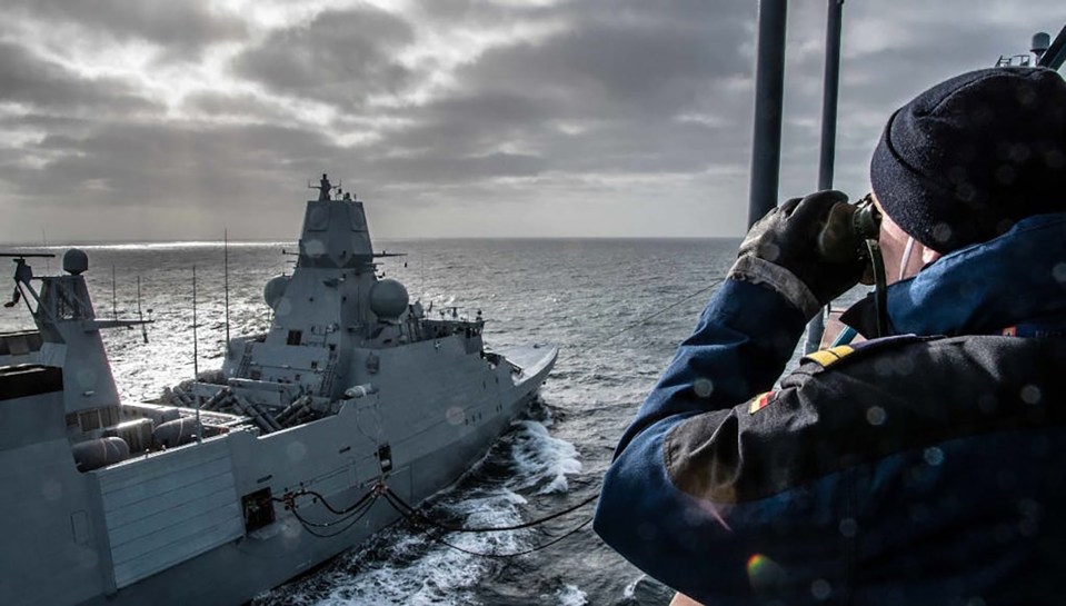 Nato warships constantly patrol the Baltic Sea doing drills as Russia looks to encroach on their waters