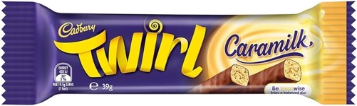 Cadbury’s Twirl Caramilk at B&M, £1 a bar